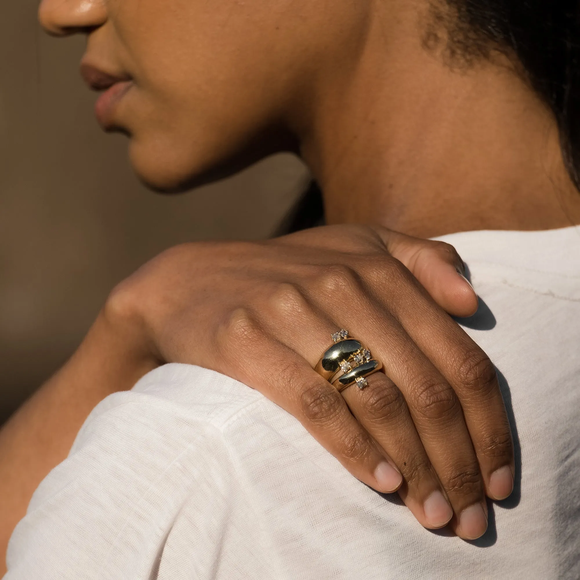 Demi Demi Plus 3 Ovals Ring