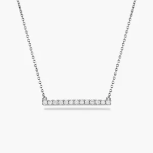 Diamante Bar Pendant Necklace