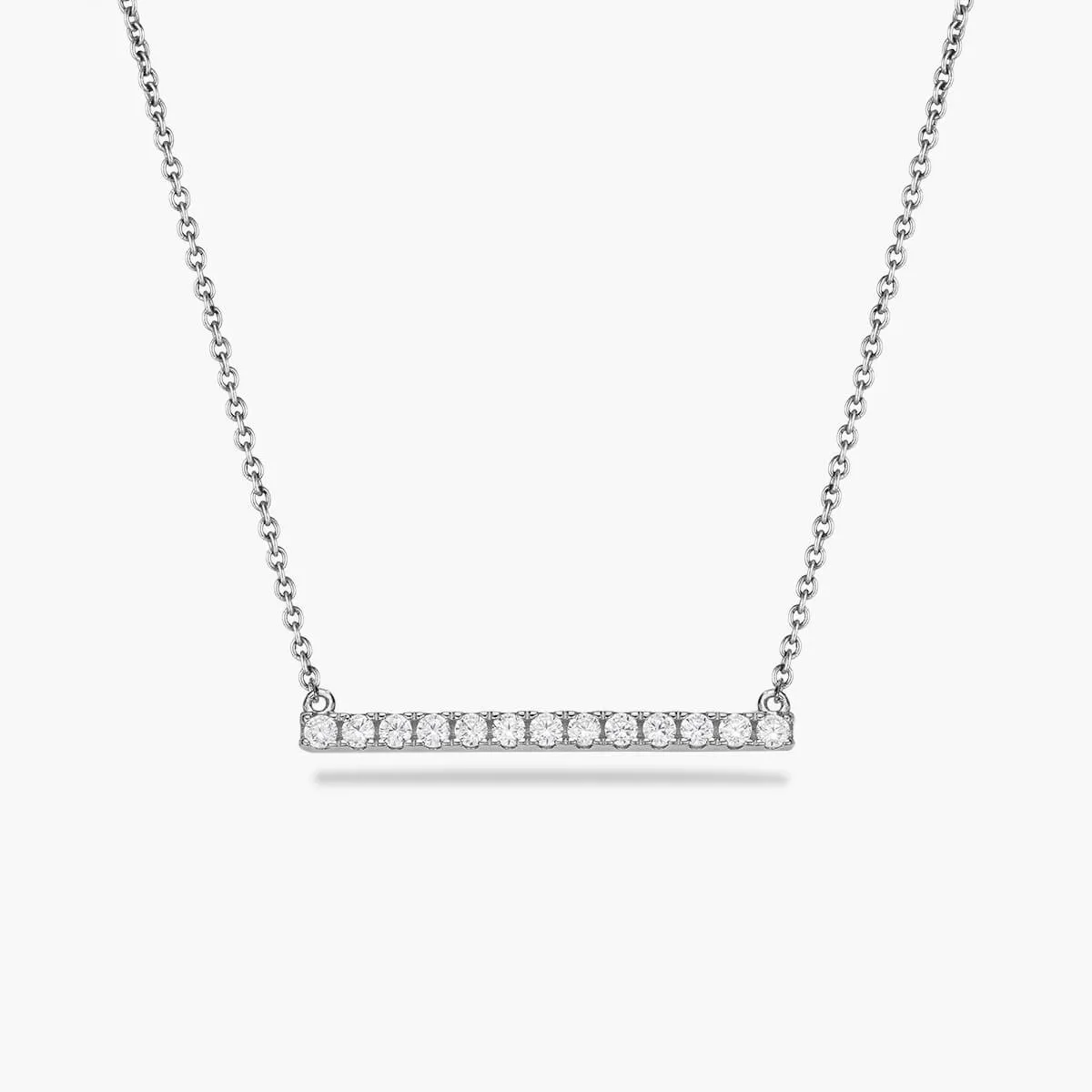Diamante Bar Pendant Necklace