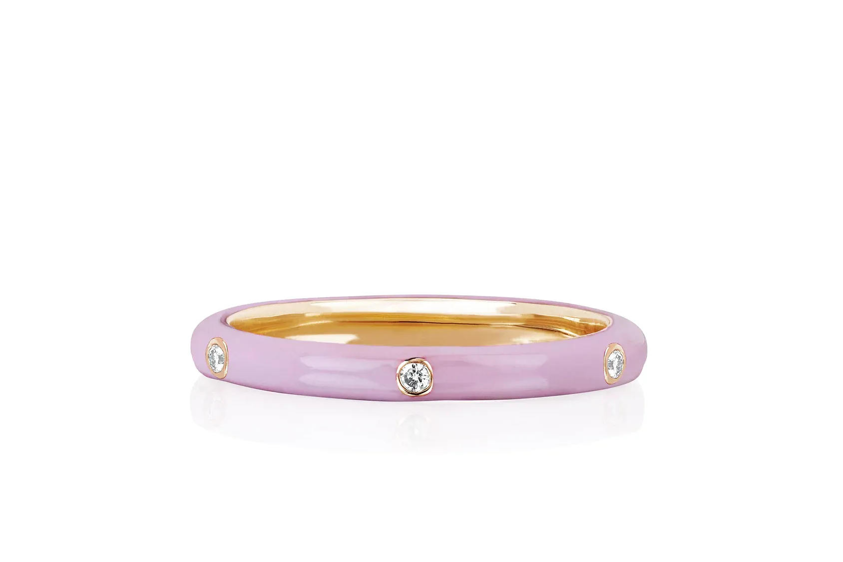 Diamond Enamel Stacking Rings