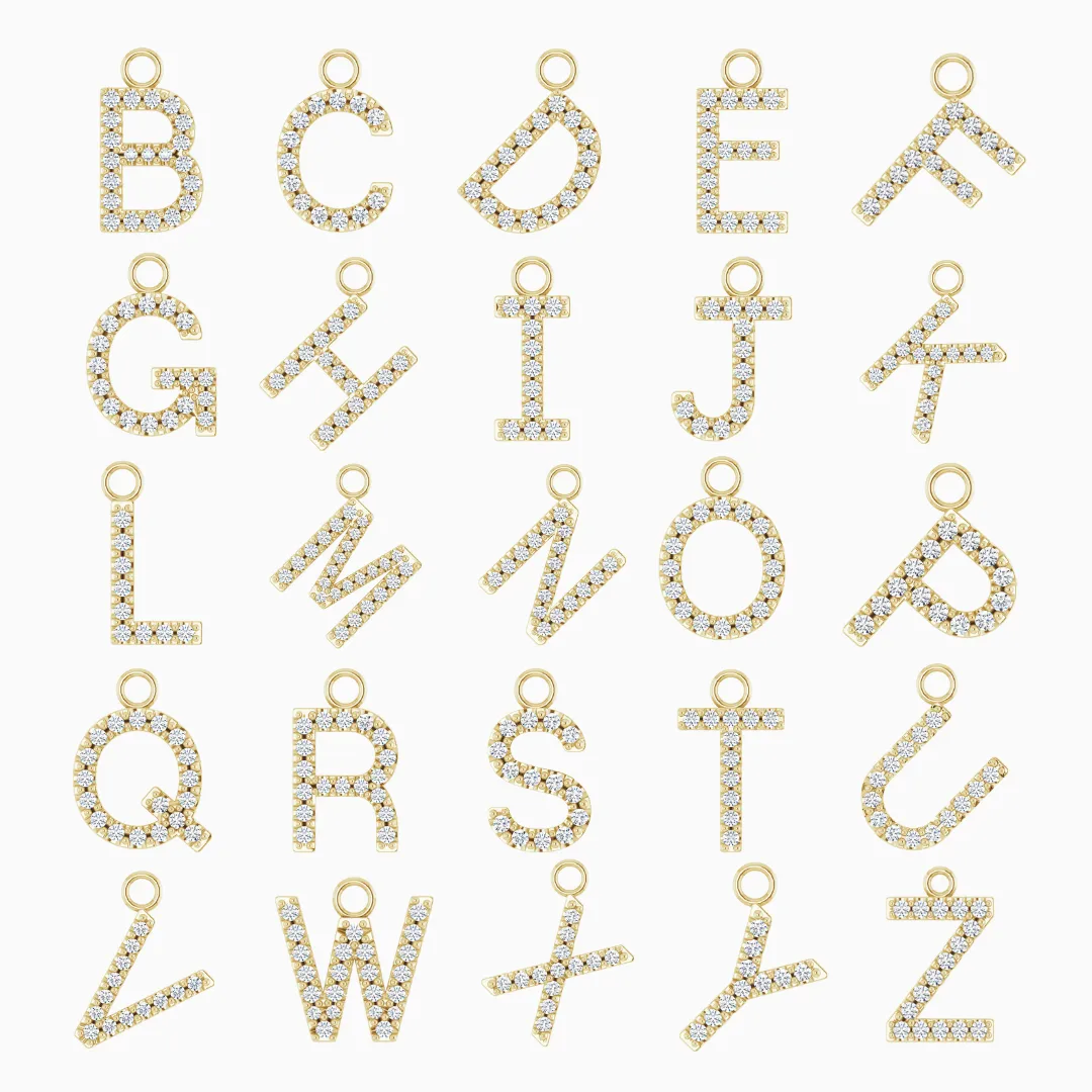Diamond Initial Charm