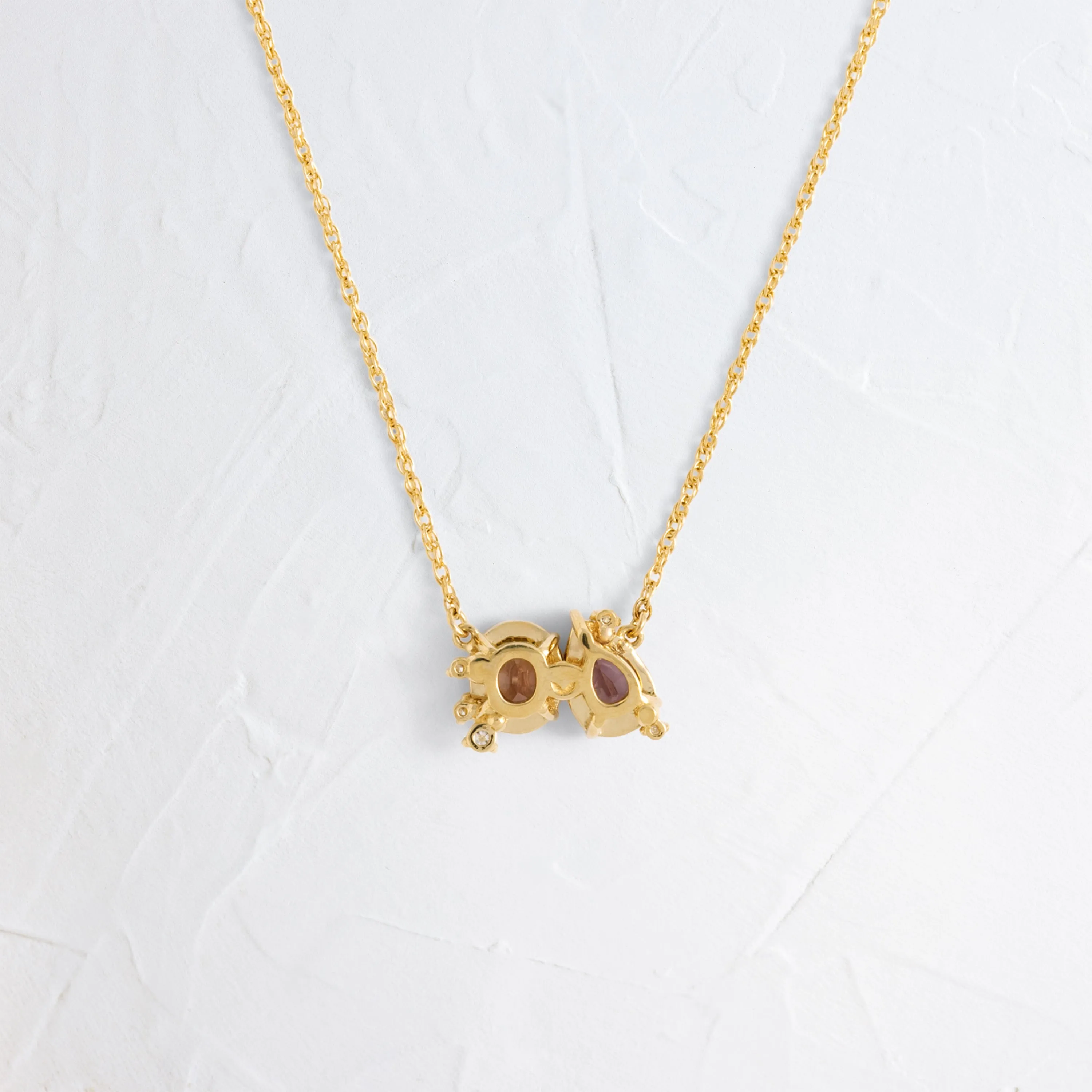 Duality Necklace in Warm Sapphire