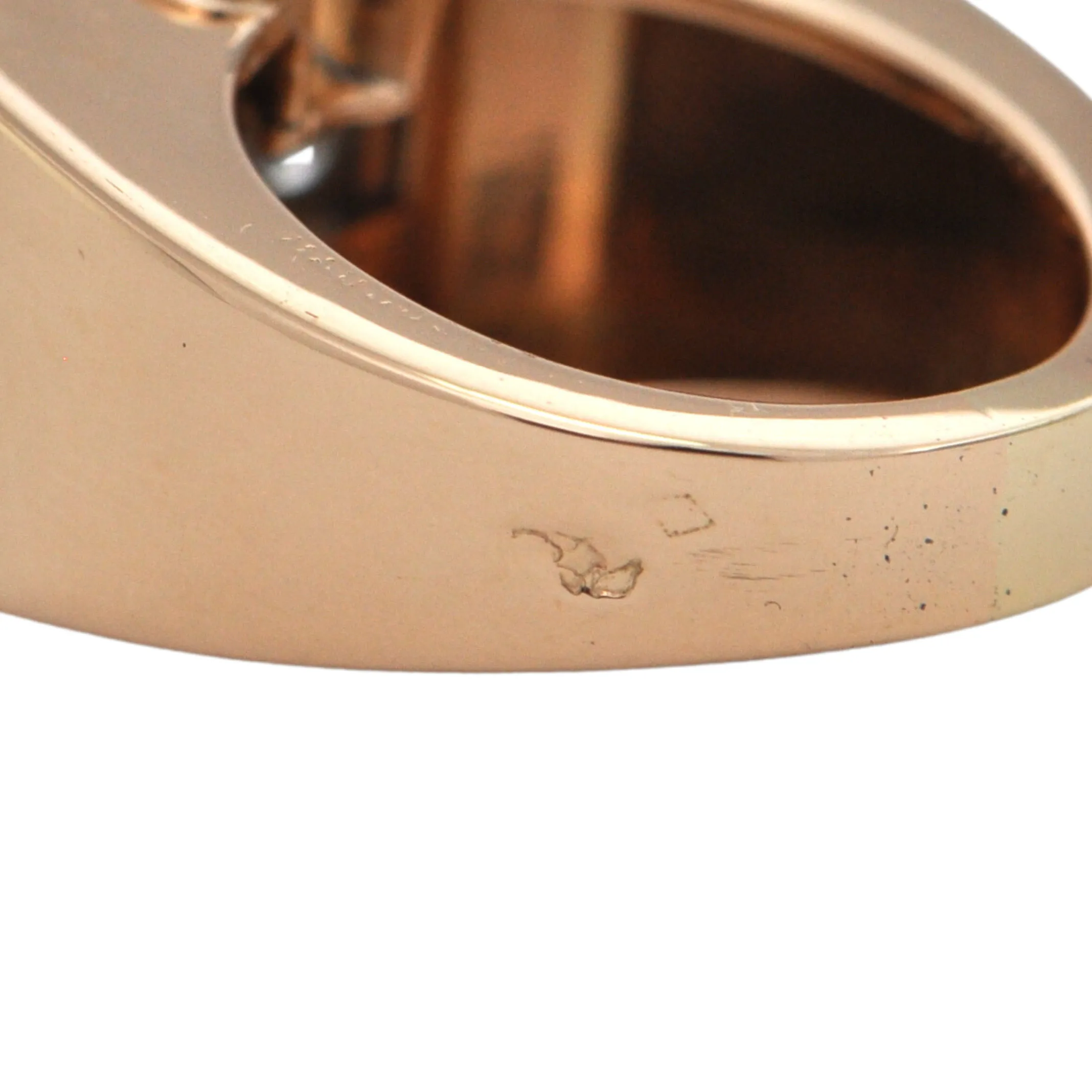 Early Retro French Diamond 18k Rose Gold Ring (C.1930)