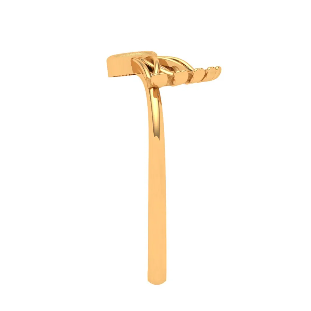 Elegant Floral Gold Ring