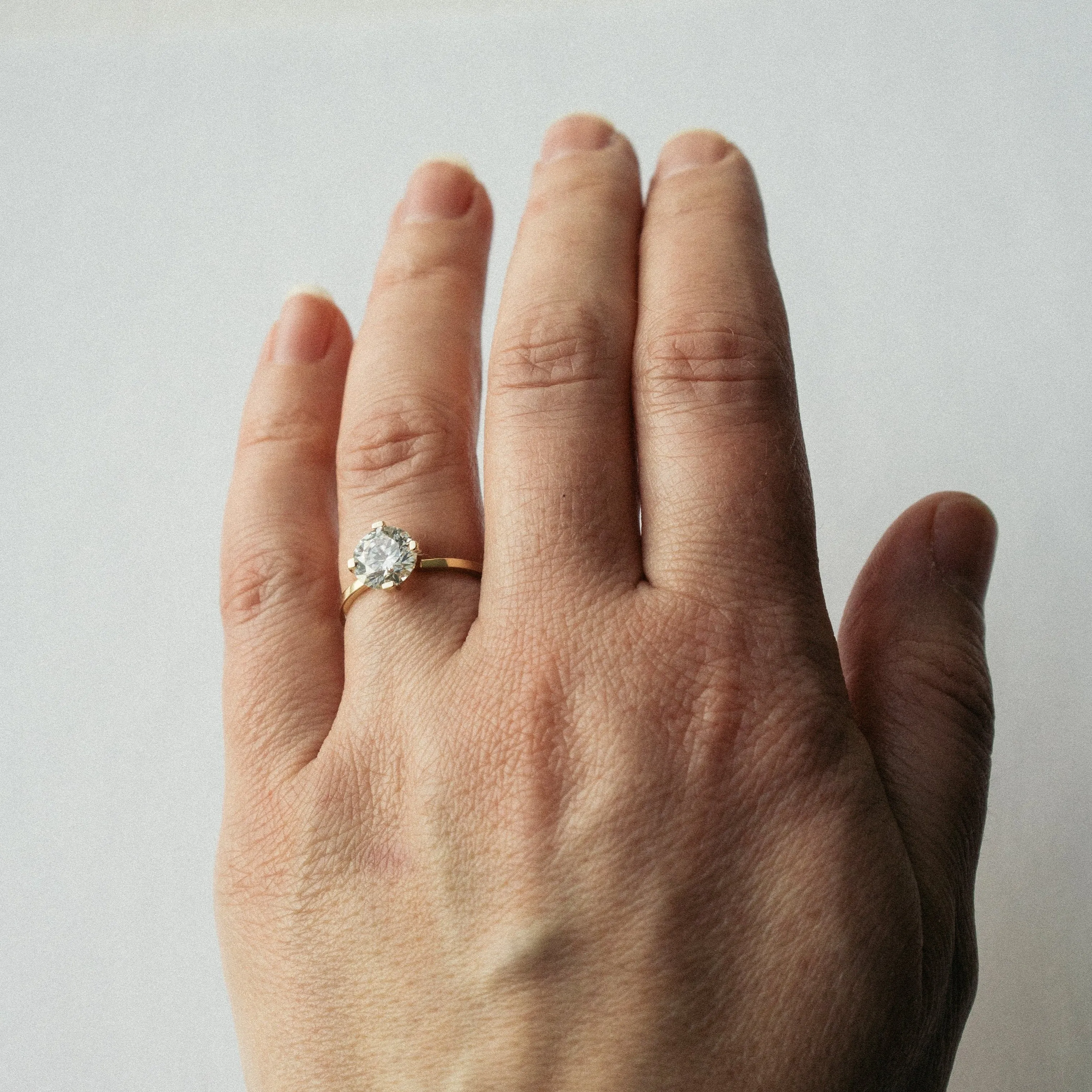Ema Ring with 1.43ct Lab-grown Diamond in Gold