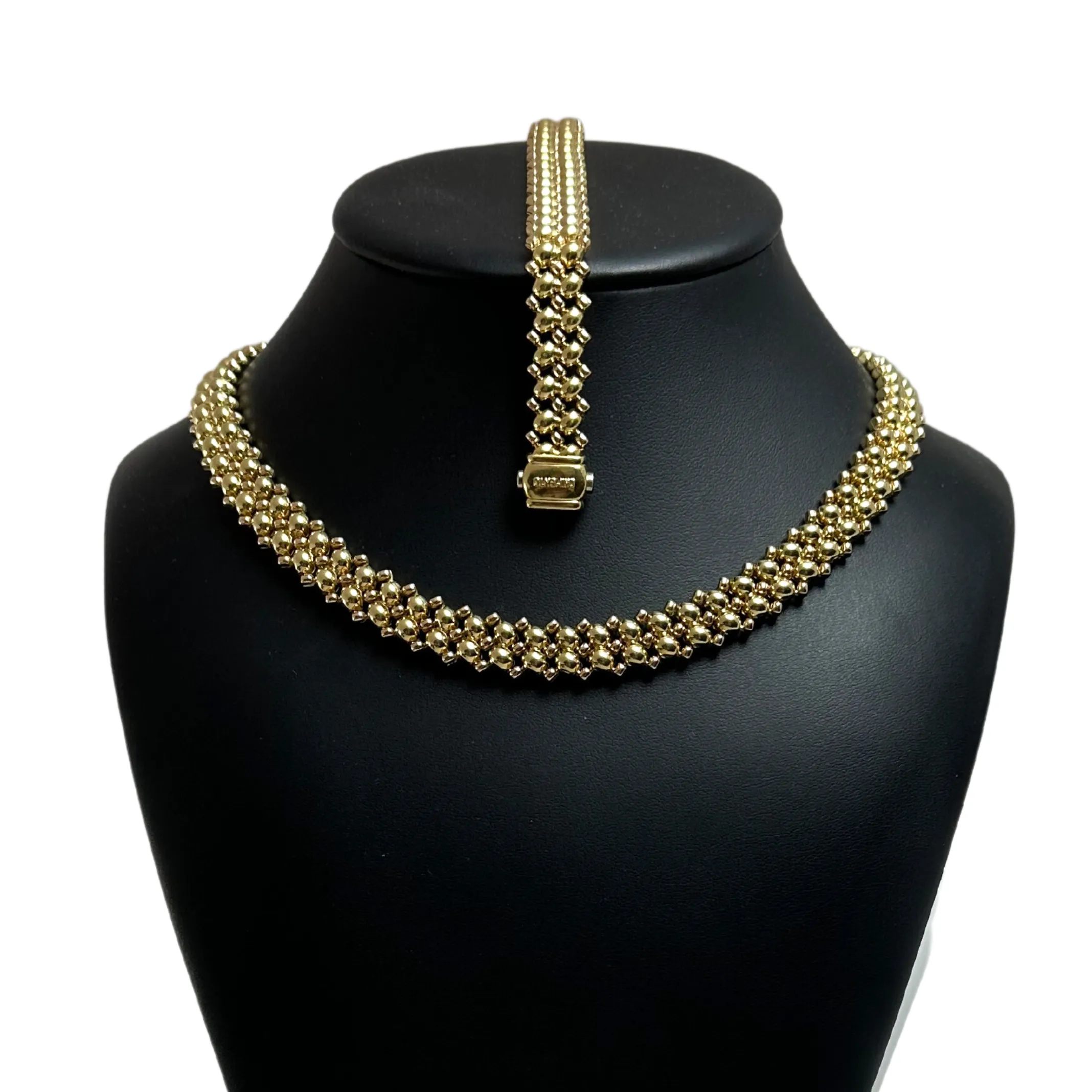 Estate Chimento 18K Gold Flexible Fancy Link Necklace
