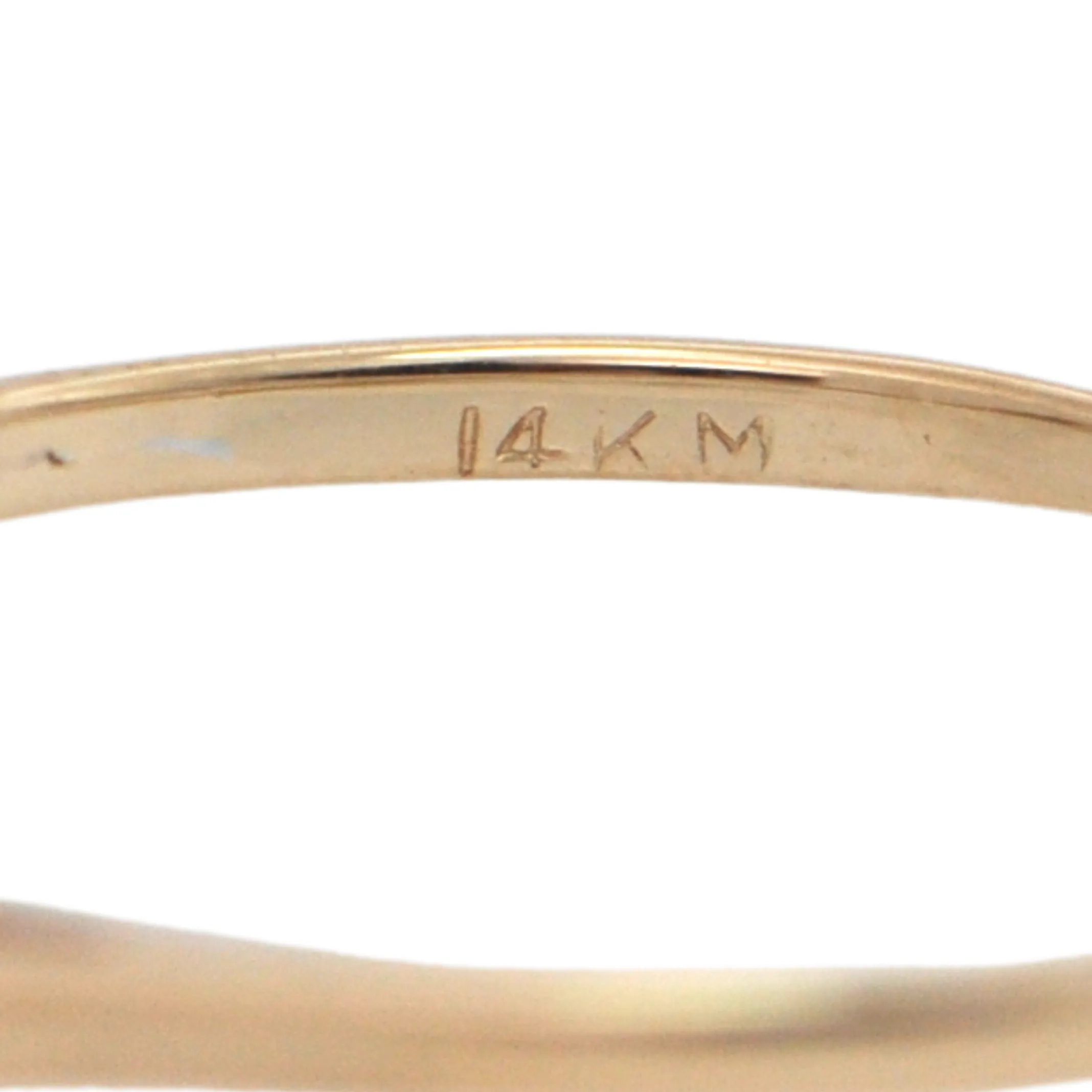 Estate Diamond 14K Gold Trilogy Ring