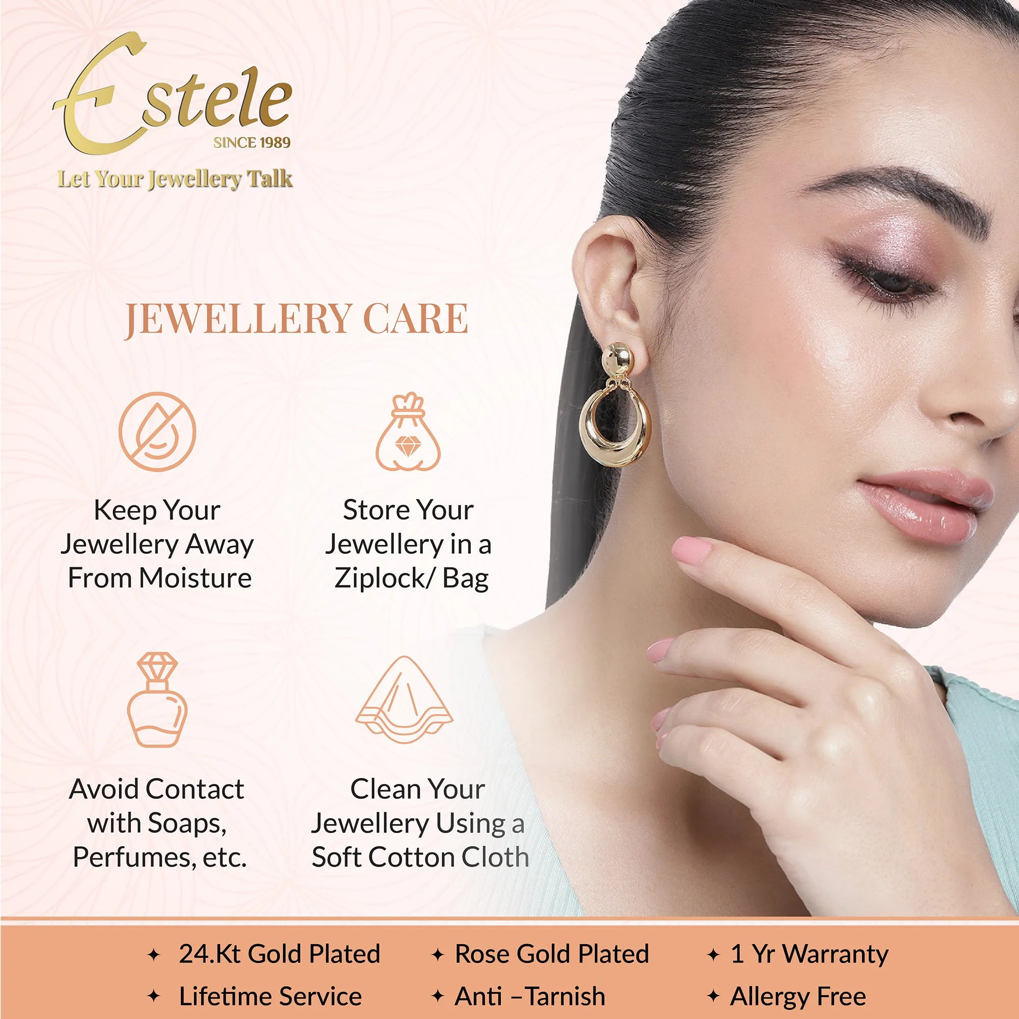 Estele Gold Plated Magnificent Bracelet for Women
