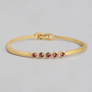 Estele Gold Plated Studded Bracelet for women