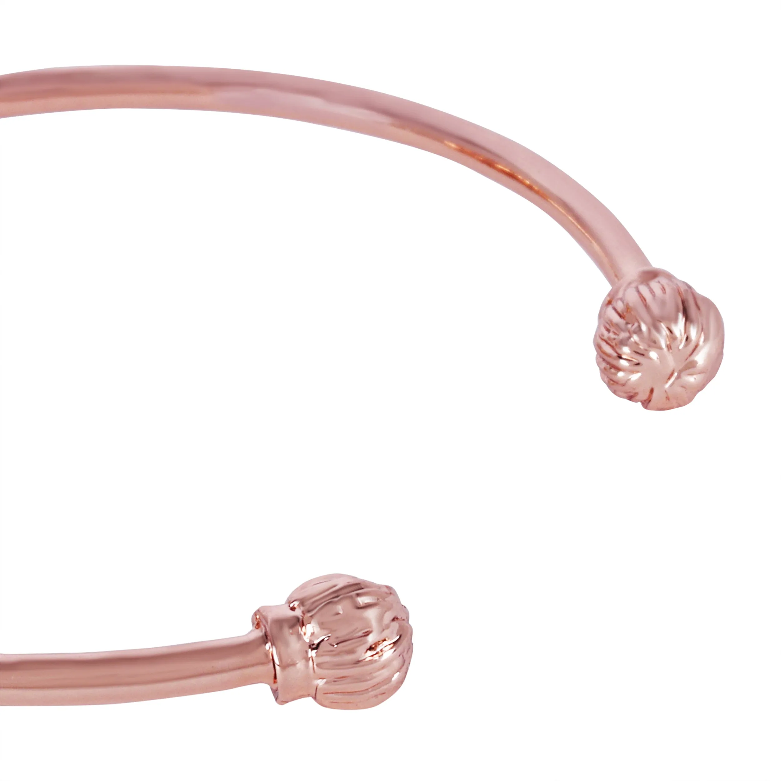 Estele Rose Collectiona??? Stylish Comfort Fit Rose Motif Cuff Bracelet with Green American Diamonds for Womena??? A Timeless Statement Piece