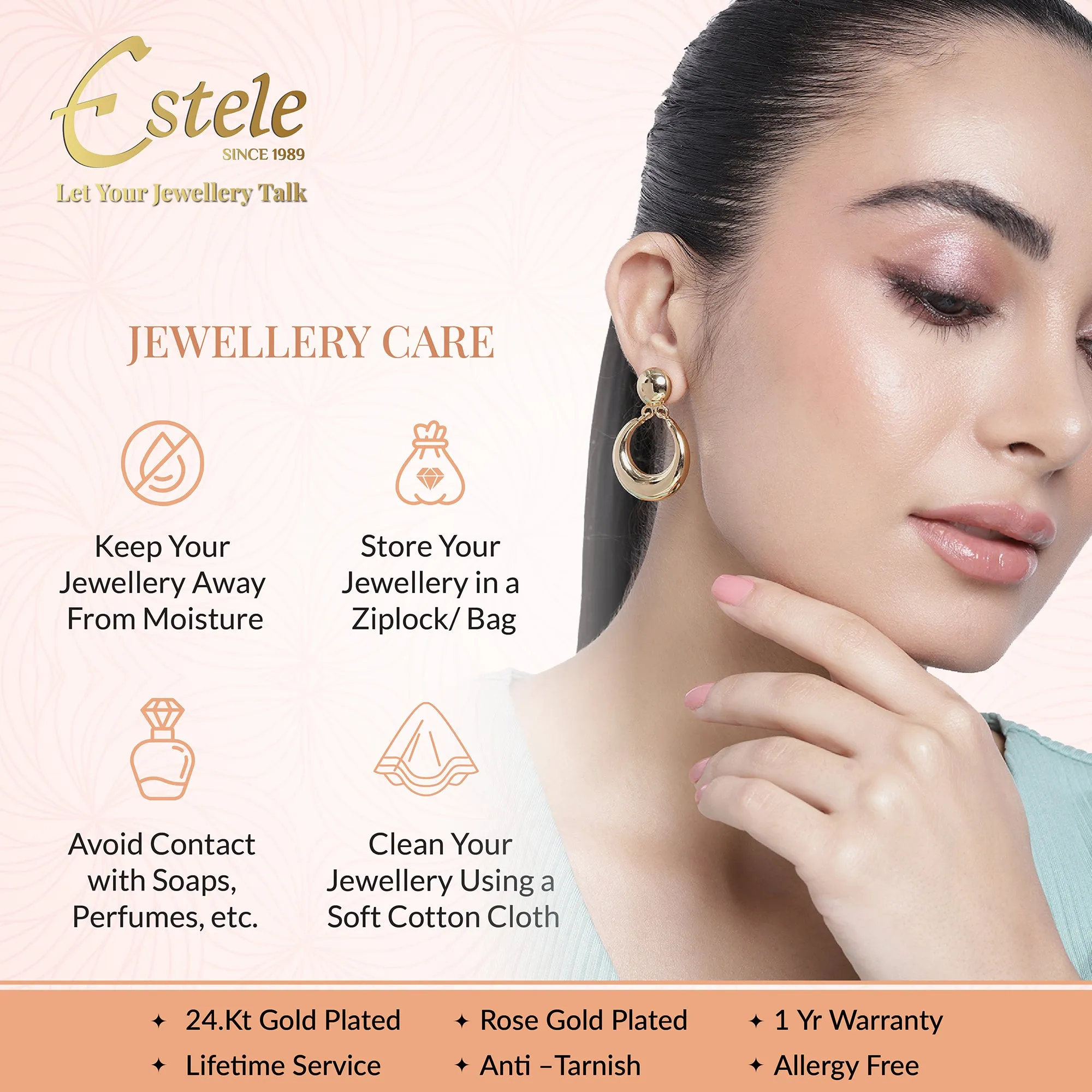 Estele Timeless Gold Bangle 2.4 Size ?C Dazzling Diamond Jewelry for Women, Luxurious and Elegant ?C OSBR-VK11418-24 BANGLE