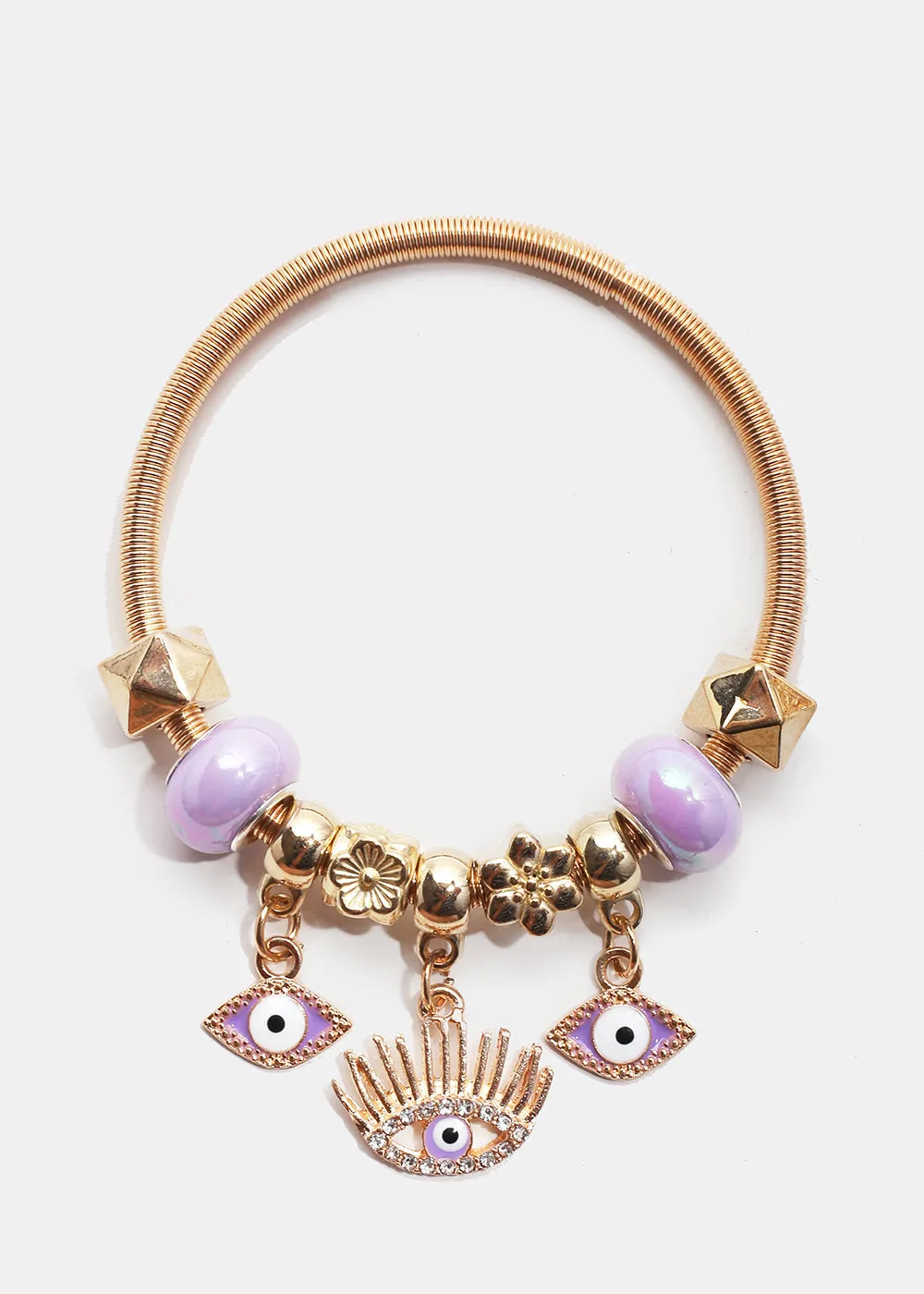 Evil Eye Charm Bangle