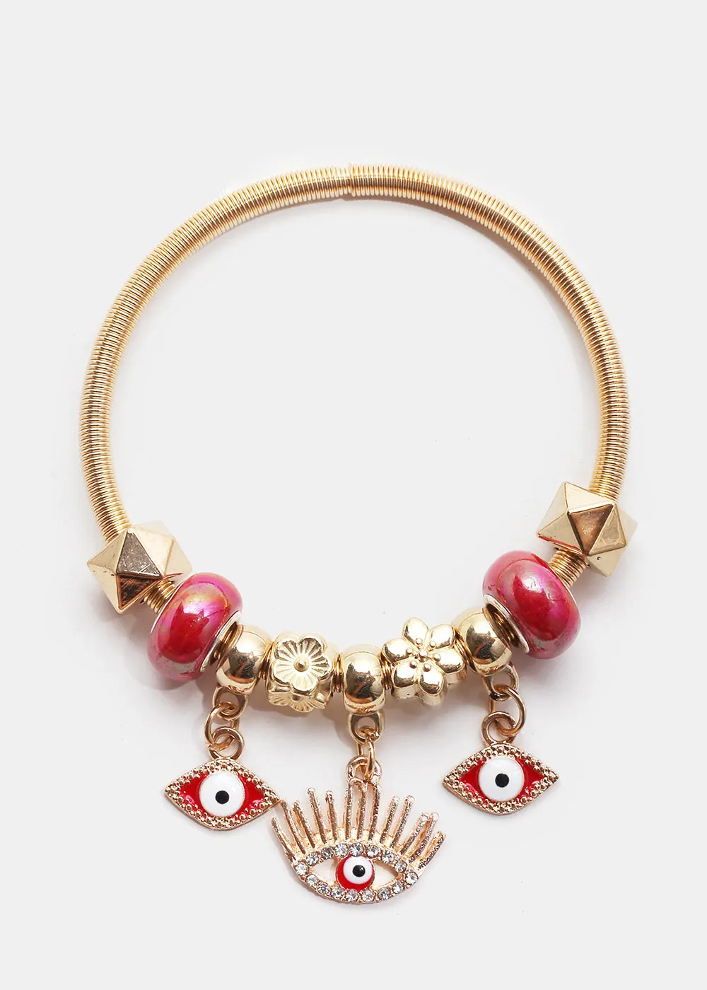 Evil Eye Charm Bangle
