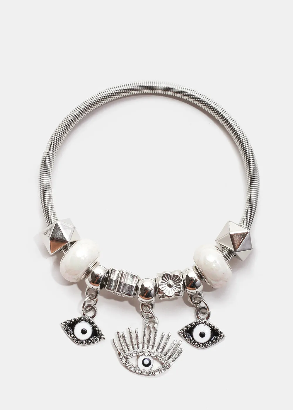 Evil Eye Charm Bangle