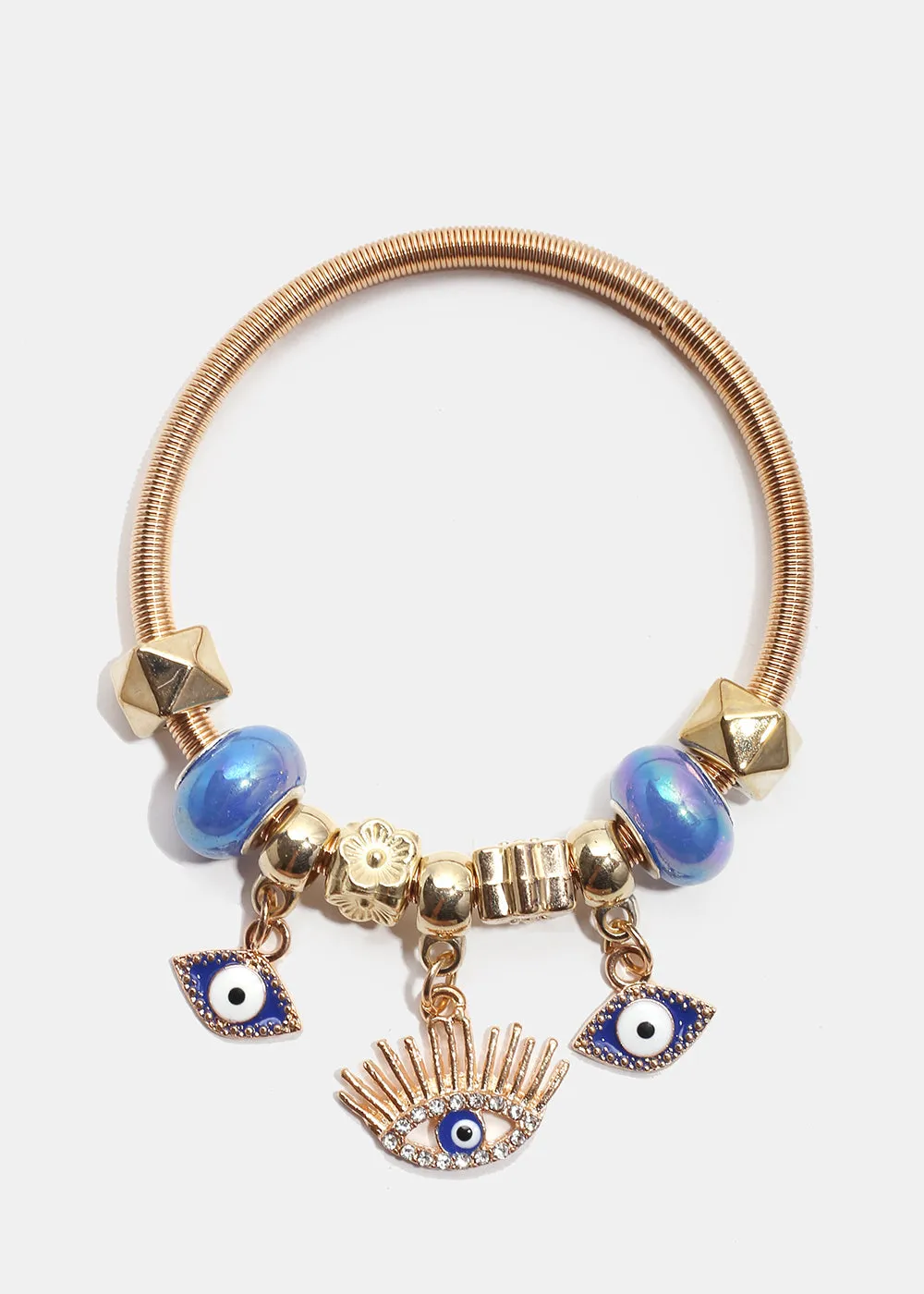 Evil Eye Charm Bangle