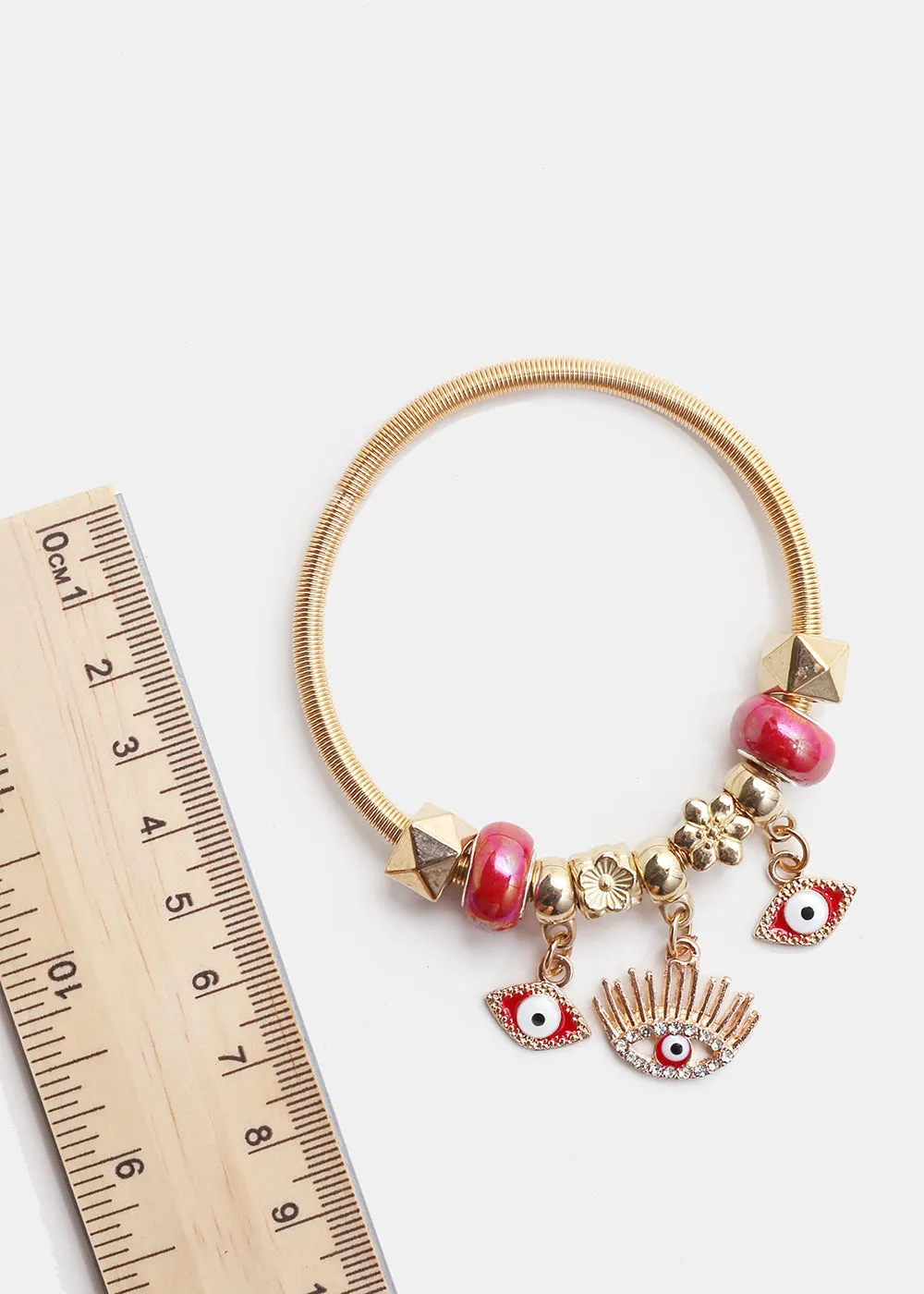 Evil Eye Charm Bangle