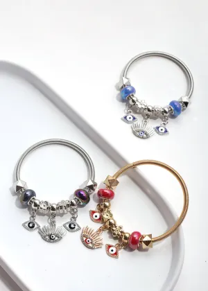 Evil Eye Charm Bangle