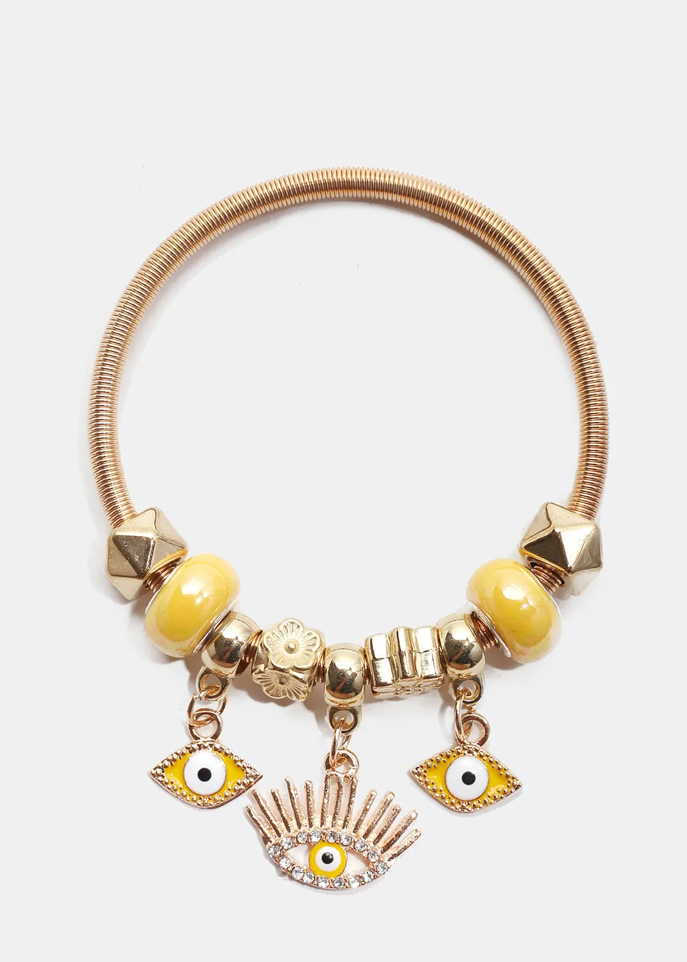 Evil Eye Charm Bangle