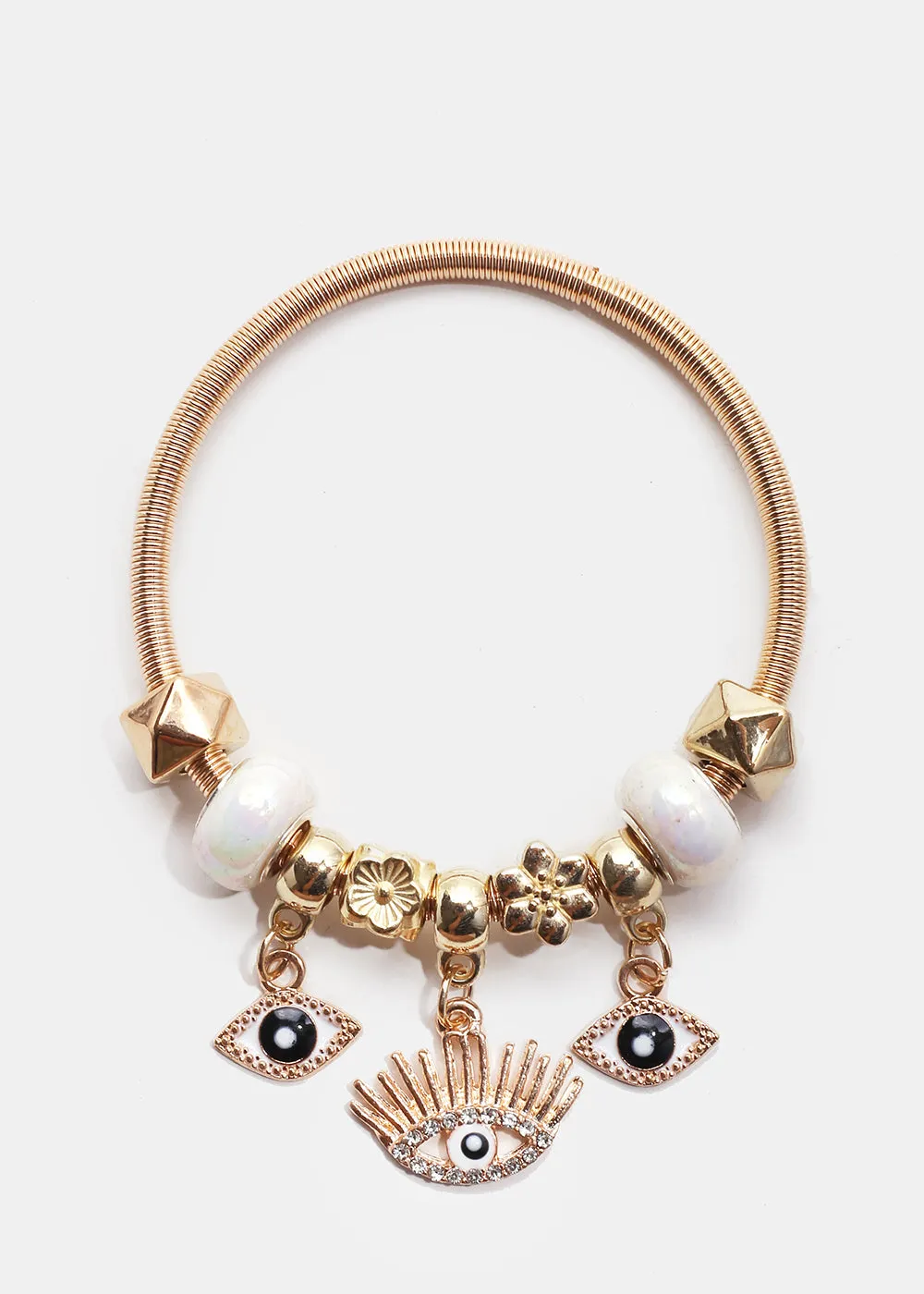 Evil Eye Charm Bangle