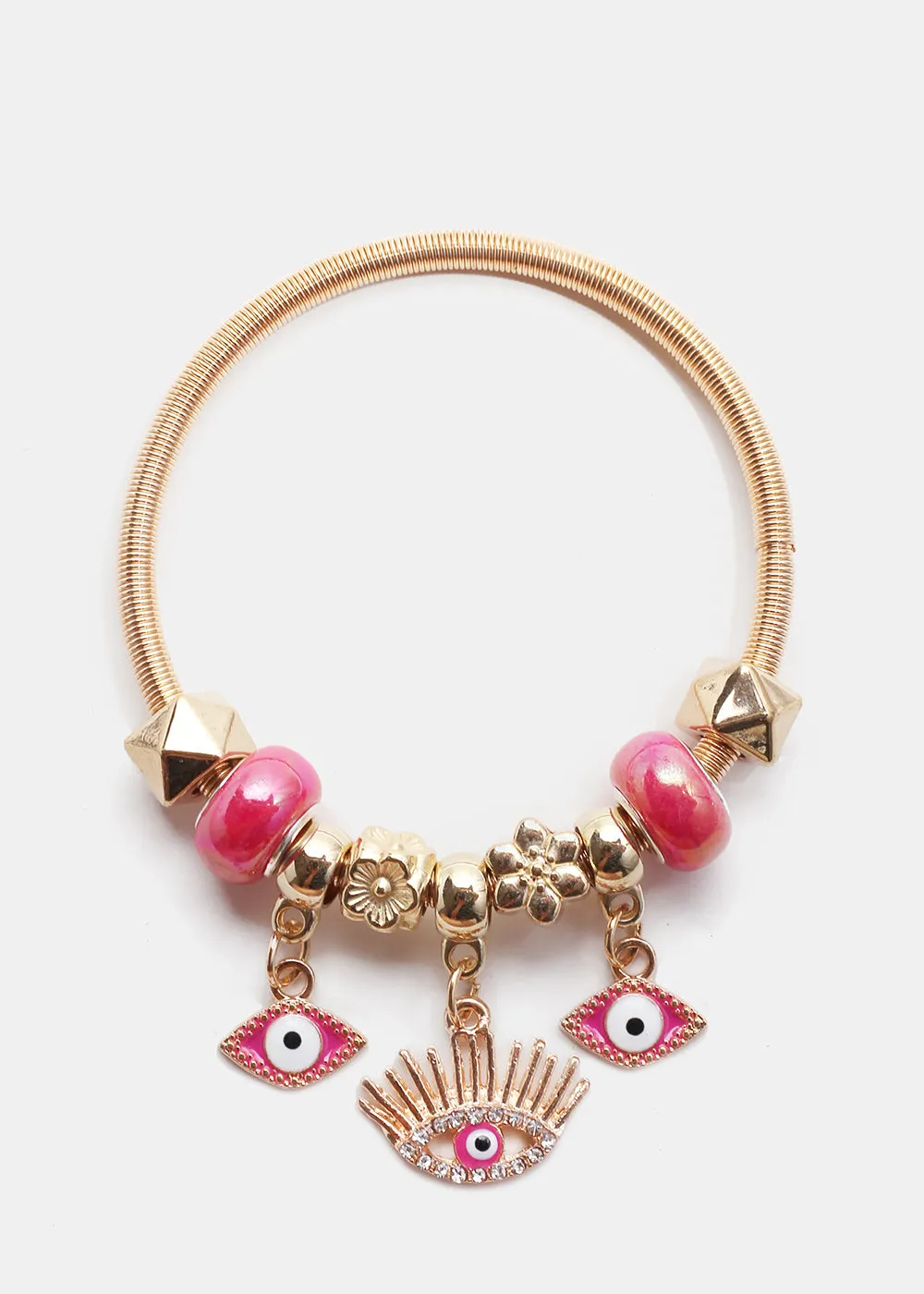 Evil Eye Charm Bangle