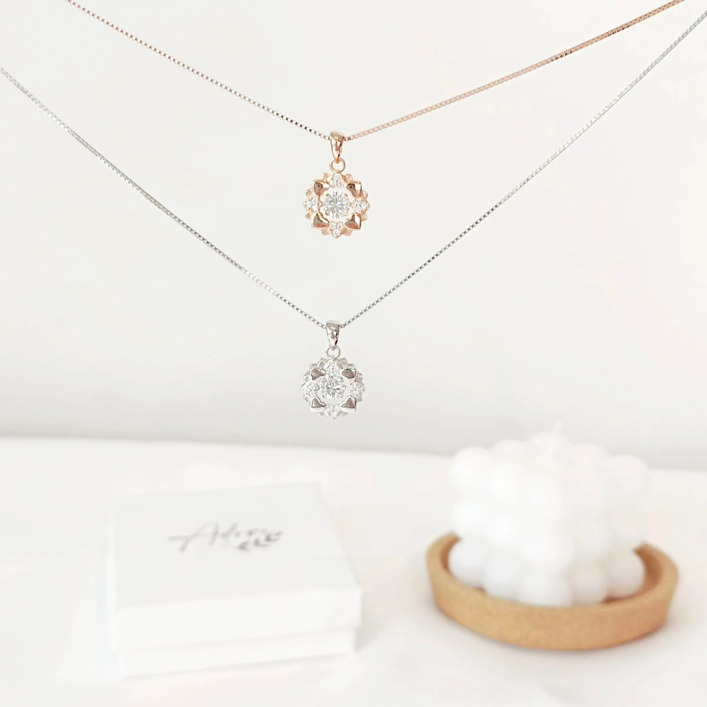 Fleur Dancing Stone Necklace