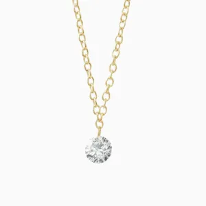 Floating Diamond Necklace