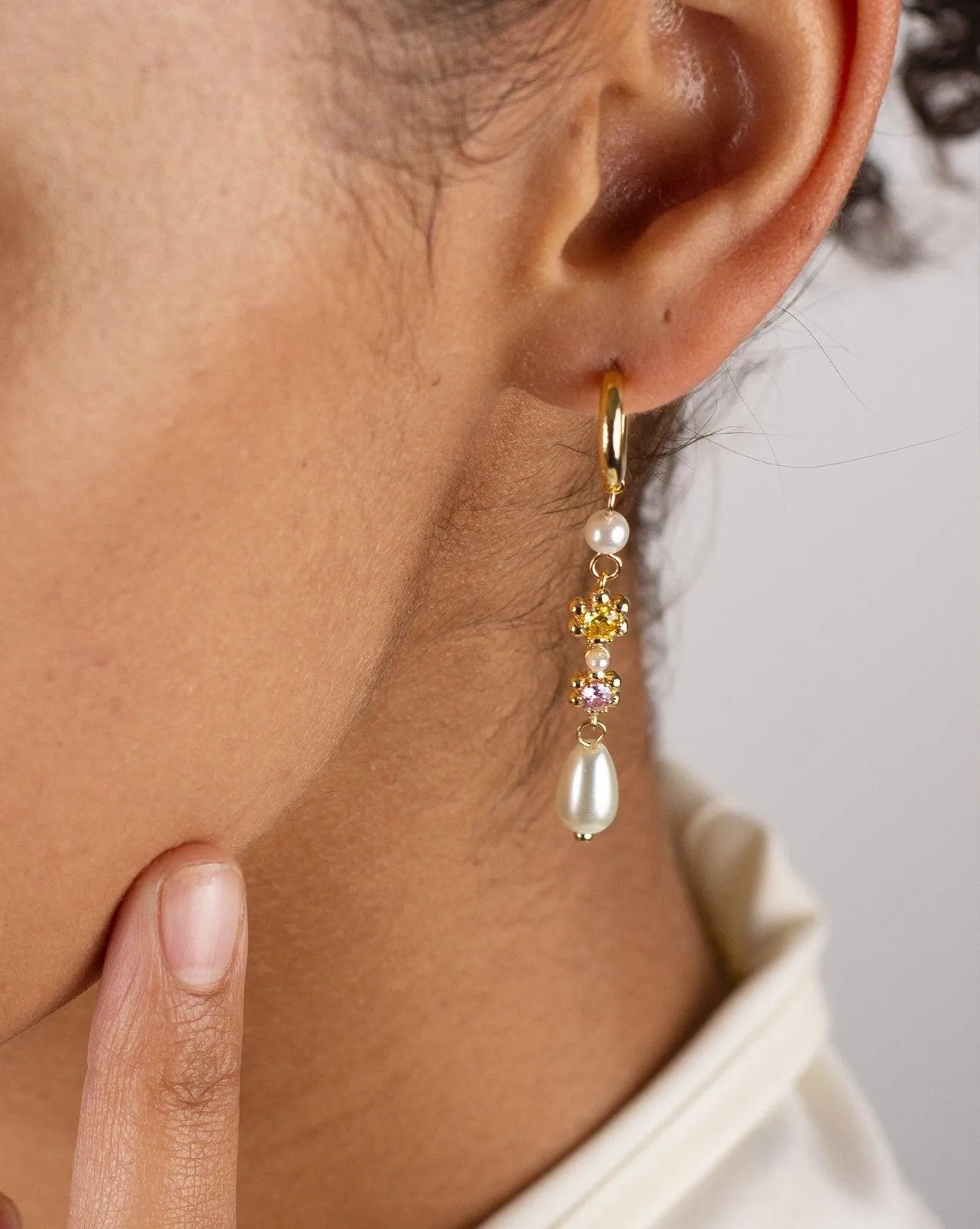 Flower Drop Earrings
