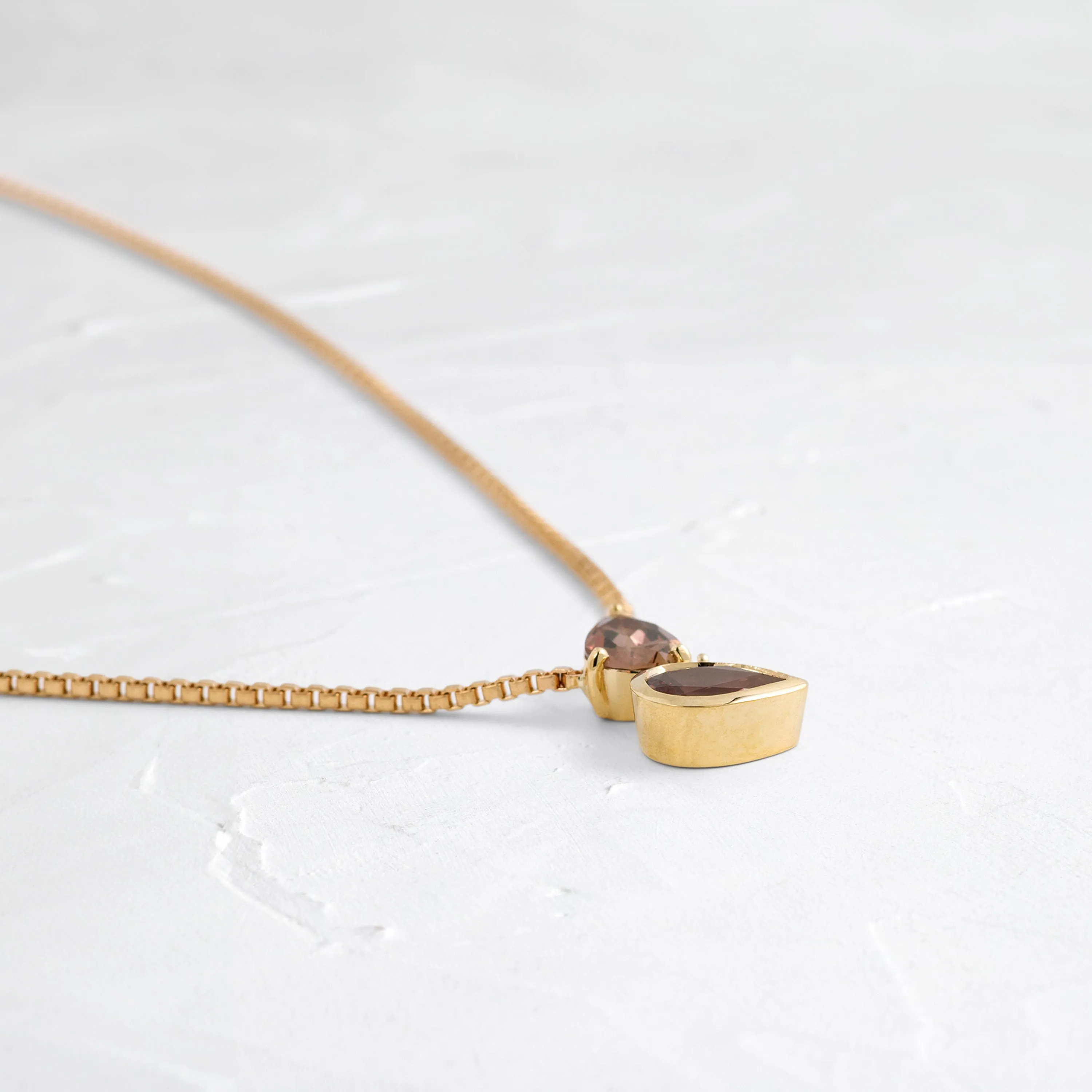 Foothold Necklace in Warm Sapphire