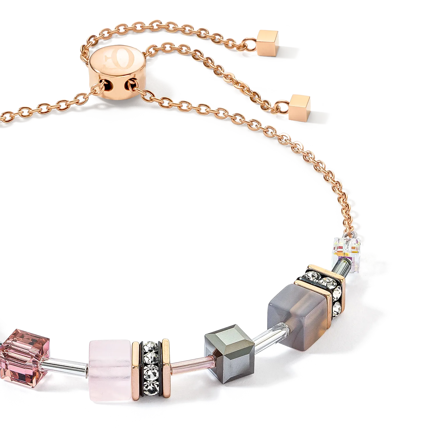 GeoCUBE? Iconic Nature Chain bracelet rose