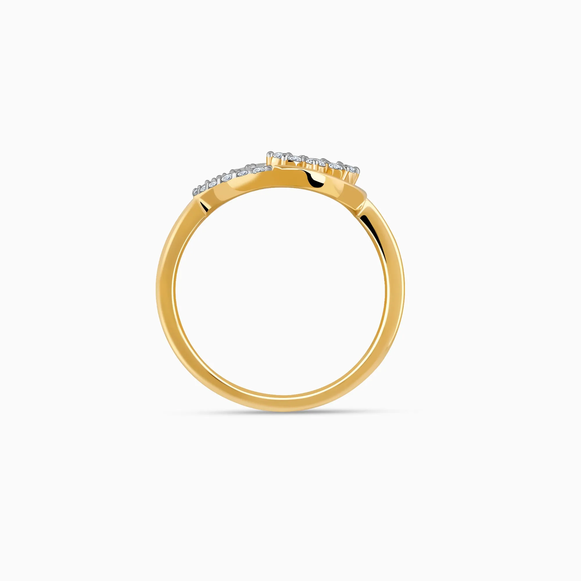 Gold Serene Flora Diamond Ring