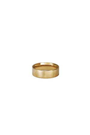 Gold wide Stacking Ring-8mm