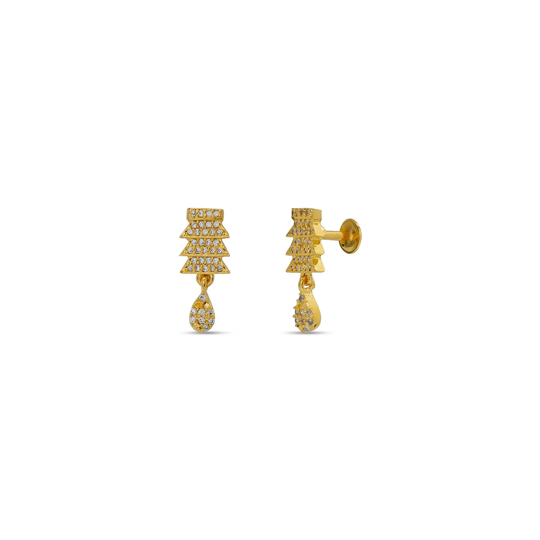 GOLDEN HANGING STUD PSHST266W-041