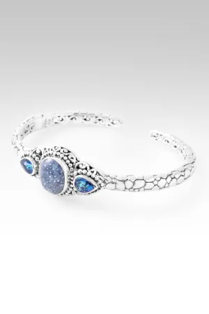 Graceful Presence Cuff? in Blue Sponge Coral & Sheer Luck? Mystic Topaz