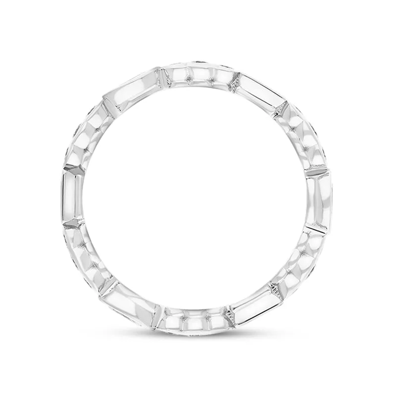 Hans D Krieger 18ct White Gold 0.87ct Diamond Mixed Cut Eternity Ring