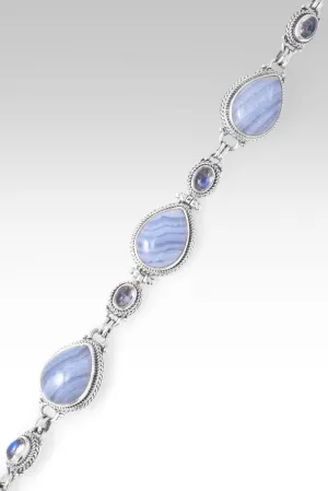 Healing Balance Bracelet? in Blue Lace Agate & Rainbow Moonstone