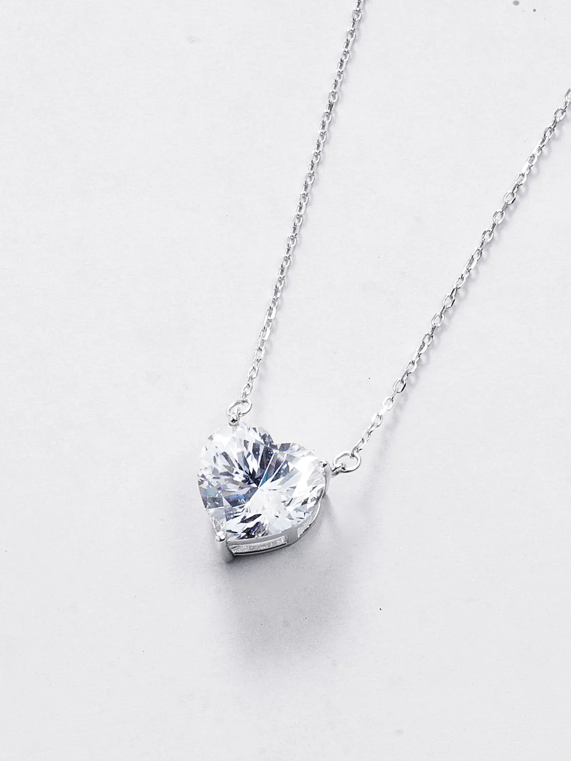 Heart-cut Pendant Necklace