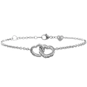 Hearts On Fire Lorelei Interlocking Diamond Heart Bracelet