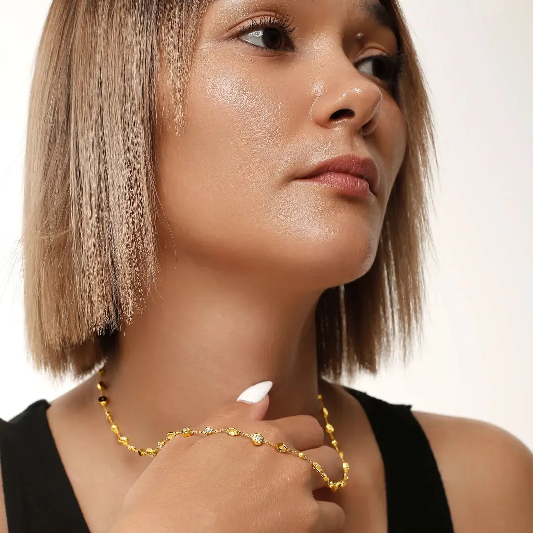 Honeycomb Necklace Life With MaK??s Honeycomb Bee Kind Jewelry Collection