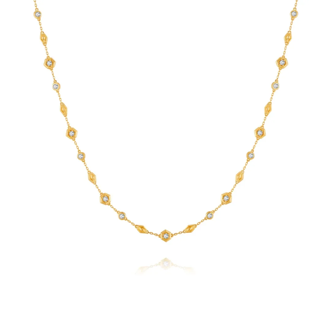 Honeycomb Necklace Life With MaK??s Honeycomb Bee Kind Jewelry Collection
