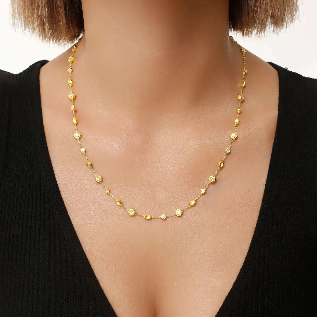 Honeycomb Necklace Life With MaK??s Honeycomb Bee Kind Jewelry Collection