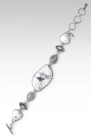 Inspire Optimism Bracelet? in Howlite, Eagle Eye, & Grey Mother of Pearl