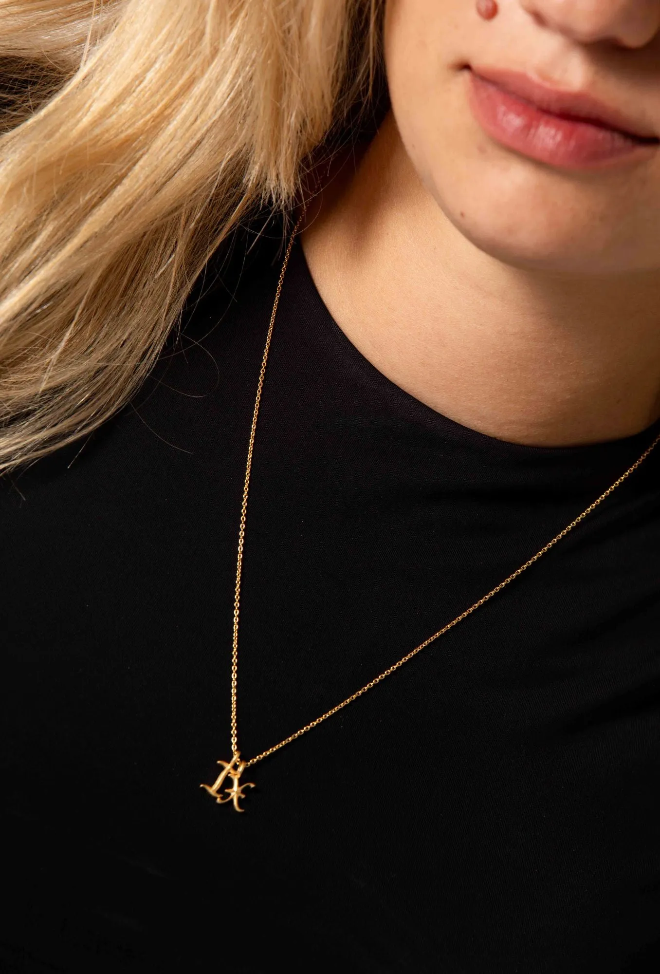 IX E Ice 22K Gold Plated Pendant
