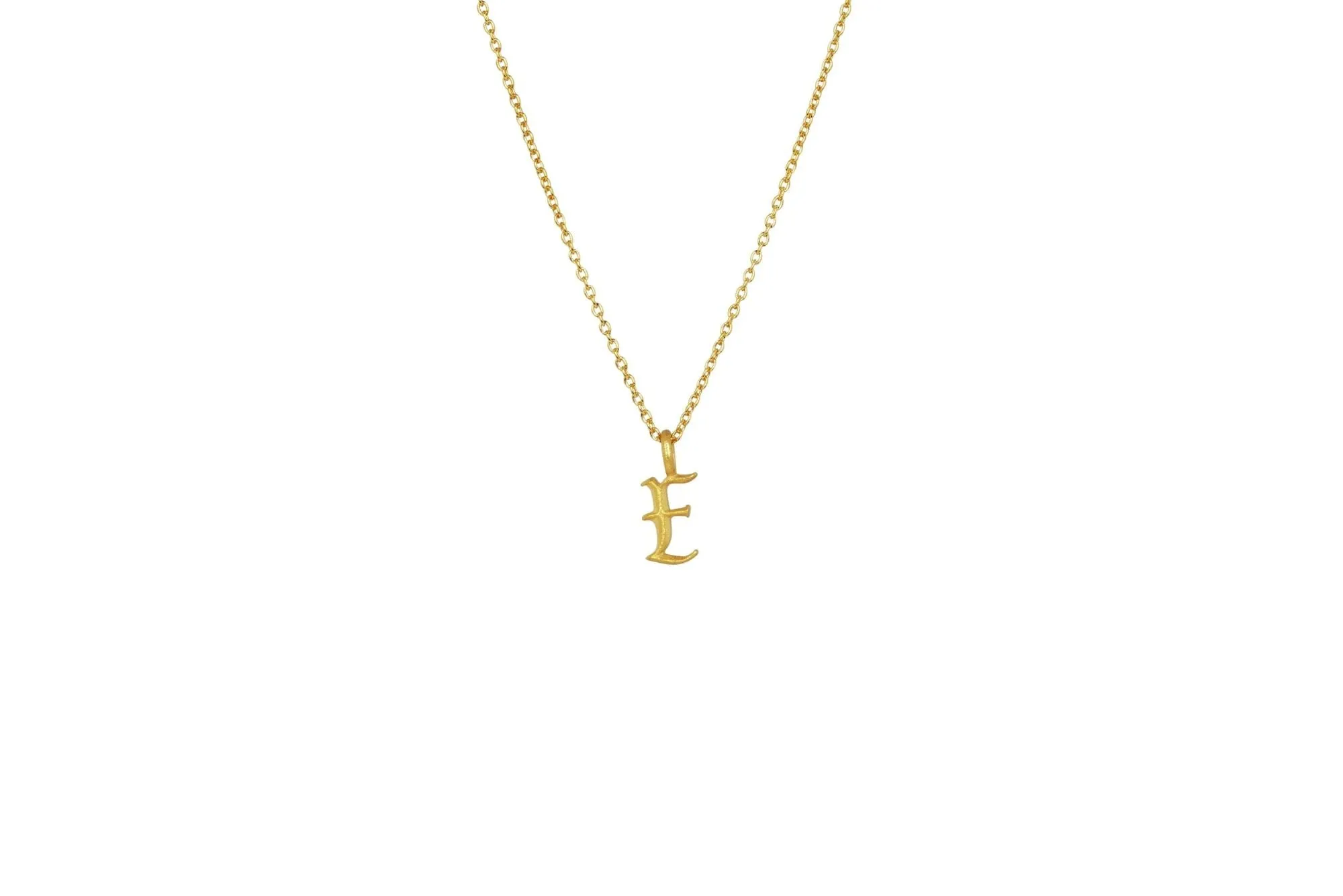 IX E Ice 22K Gold Plated Pendant