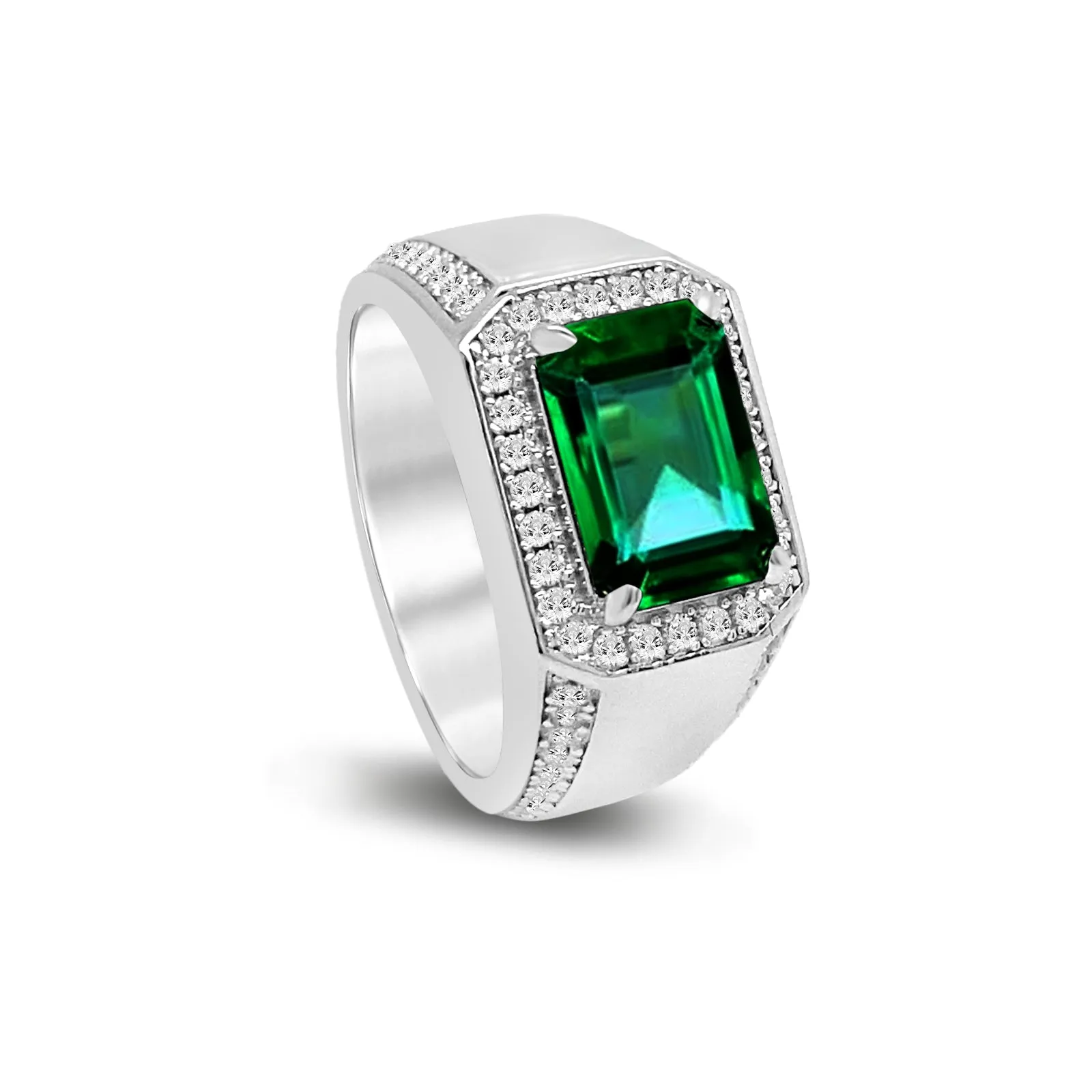 Jagger Gemstone Ring in Emerald