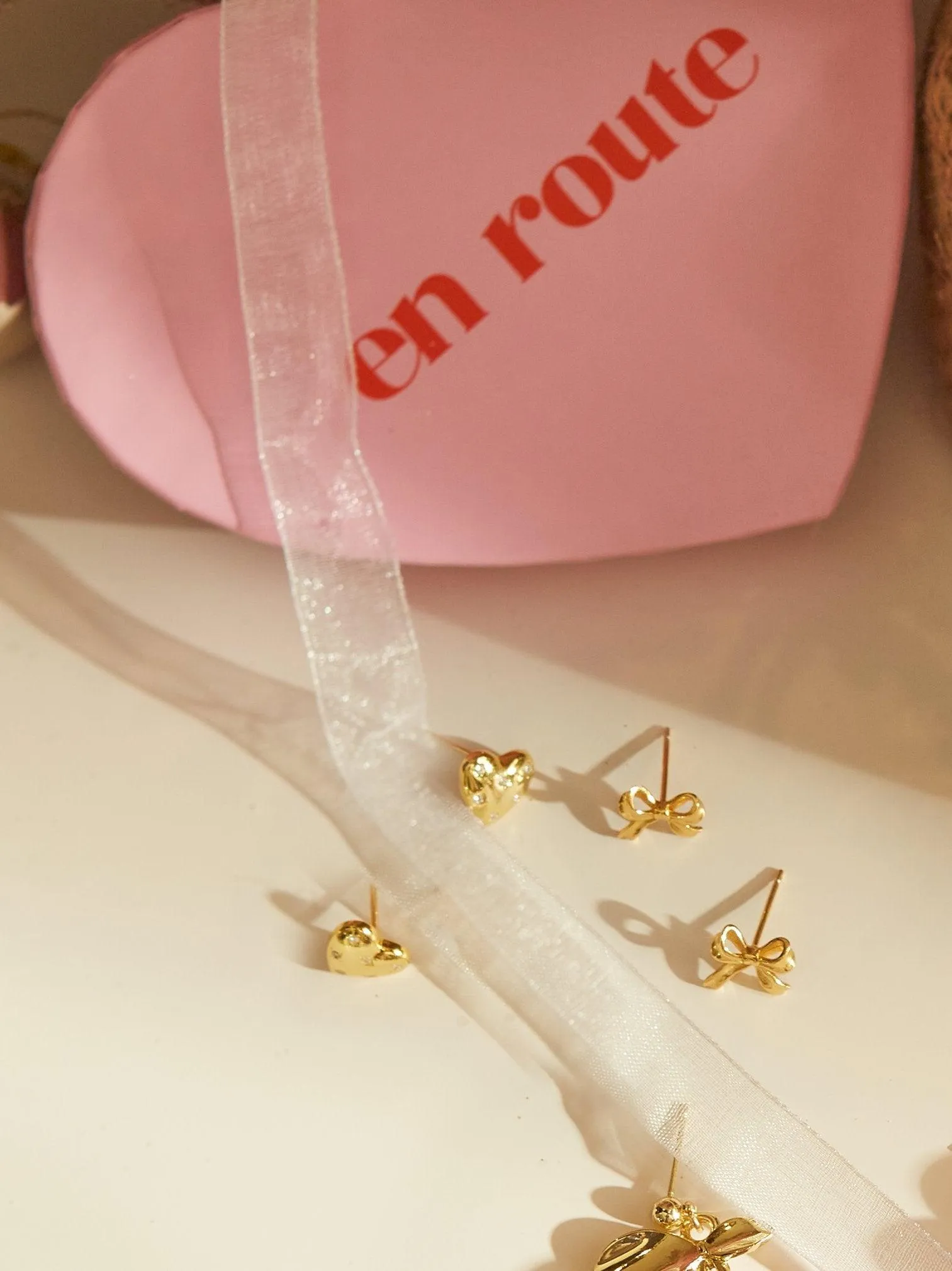Juliette Heart Stud Earrings