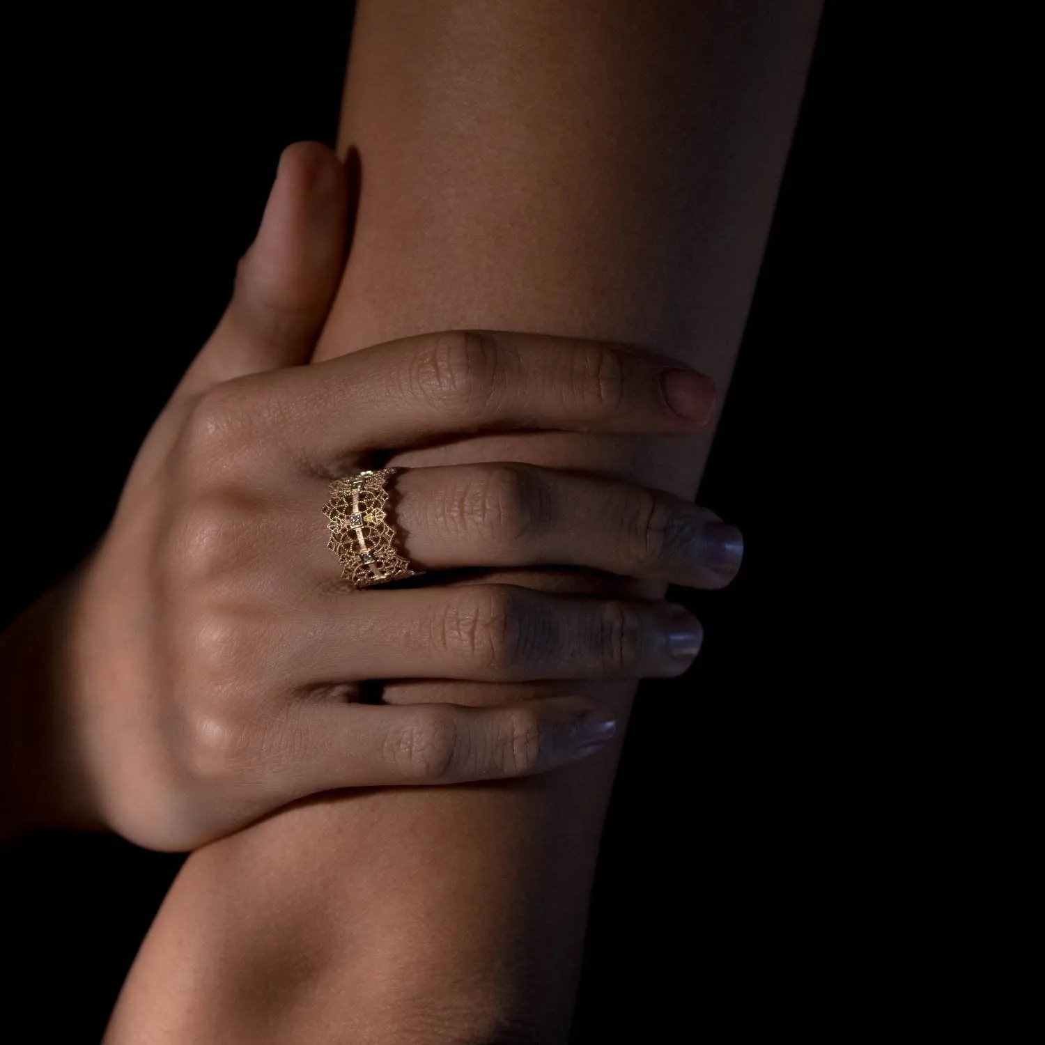Lace Crown Ring