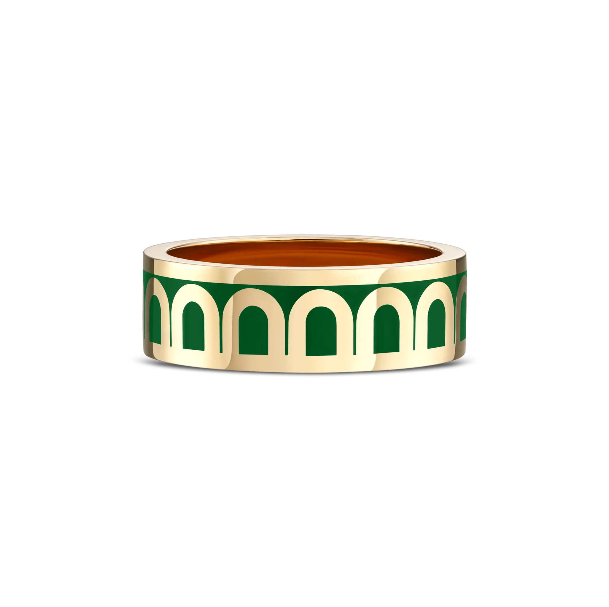 L'Arc de DAVIDOR Ring MM, 18k Yellow Gold with Palais Royal Lacquered Ceramic