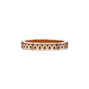 L'Arc de DAVIDOR Ring PM, 18k Rose Gold with Satin Finish
