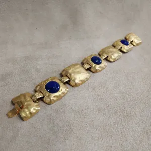 Les Bernard Vintage lapis lazuli gold bracelet