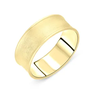 Marco Bicego Uomo 18ct Yellow Gold Unisex Wide Ring D